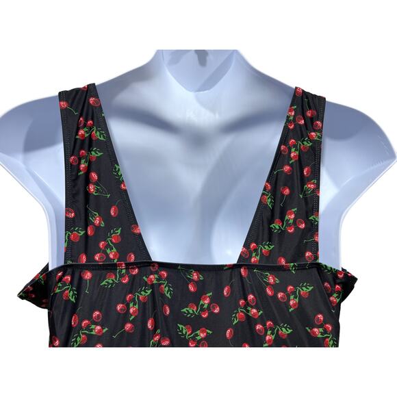 Summer Mae 4XL Plus Size One Piece Swimsuit Black Cherry Skirt Short Modest NEW - Picture 6 of 12